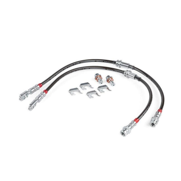 APR 15-20 Audi A3/A3 Quattro/S3/15-24 VW Golf R Braided Stainless Steel Brake Line Set - Front