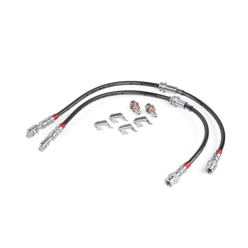 APR 15-20 Audi A3/A3 Quattro/S3/15-24 VW Golf R Braided Stainless Steel Brake Line Set - Front
