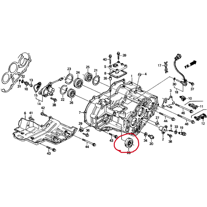Honda Genuine Driveshaft seal 40x76x9