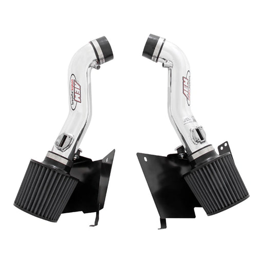 AEM 07 350z Polished Dual Inlet Cold Air Intakes w/ Heat Sheilds
