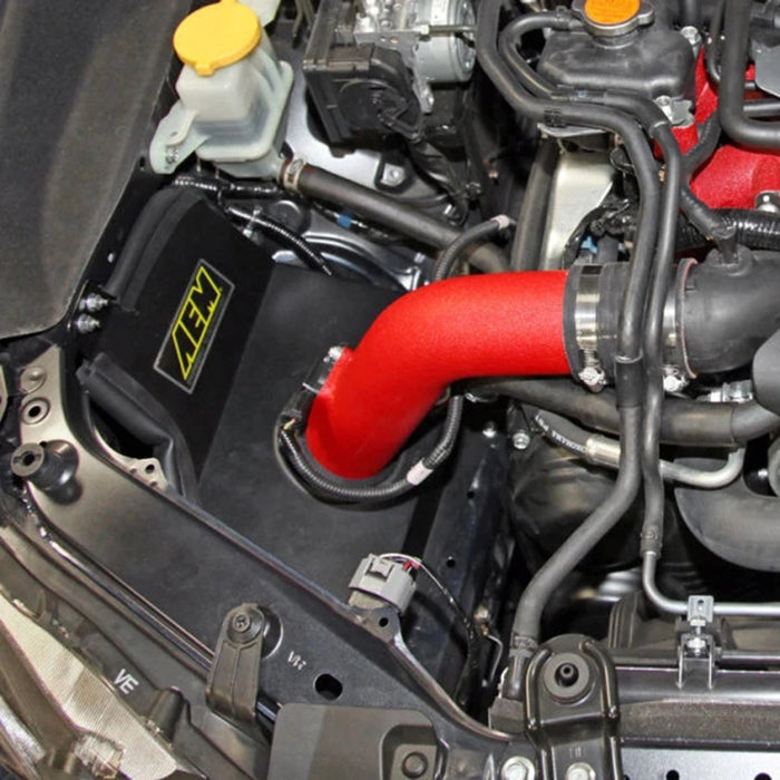 AEM 15-17 Subaru WRX STi 2.5L H4 - Cold Air Intake System - Wrinkle Red