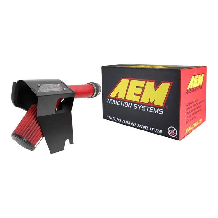 AEM 2018 Subaru WRX STI 2.5L H4 F/I Cold Air Intake System - Wrinkle Red