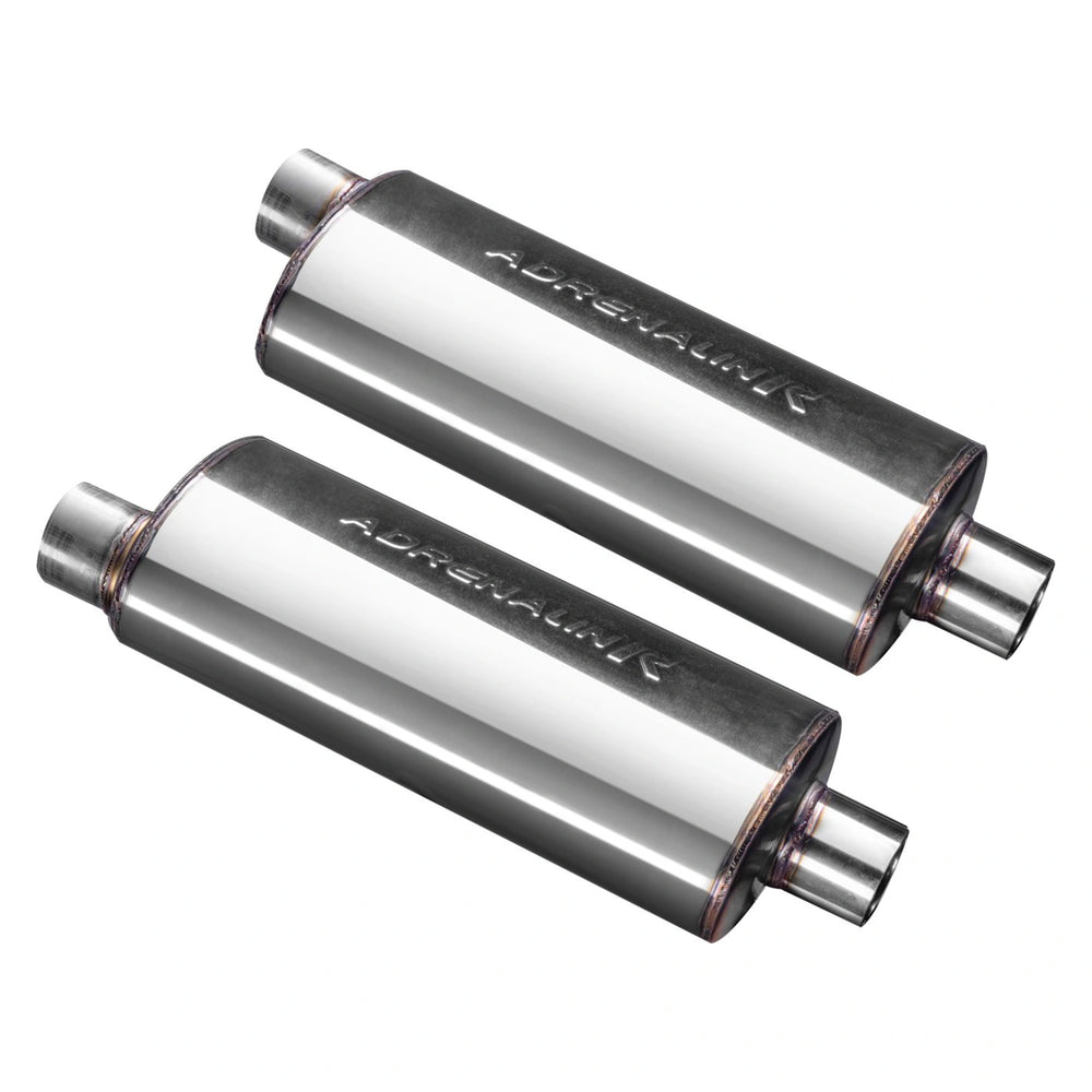 Adrenalinr Mufflers Chambered Oval Twin Pack