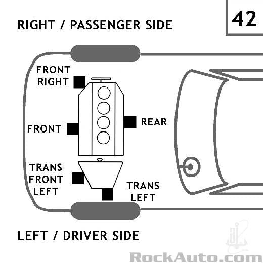 Honda CL7/9 Front Right Engine Mount