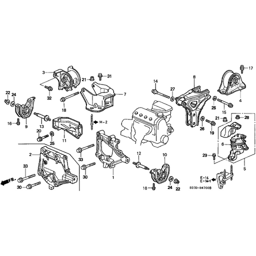 Hoinda Genuine Washer Engine/Diff mount
