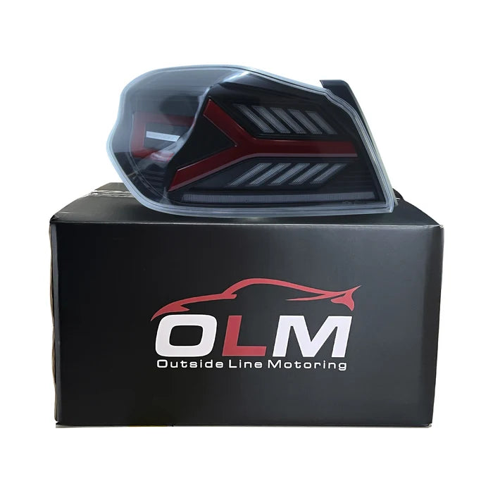 OLM Y-Spec LED Taillights (Clear Lens Red Optic) - 2015-2021 WRX / STI