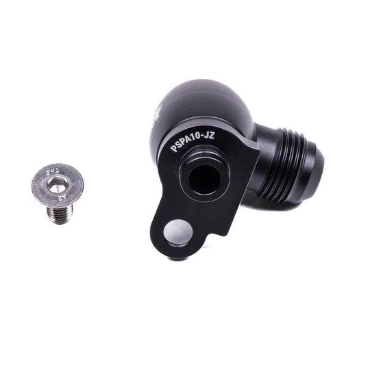 Chase Bays Power Steering Pump Feed -10AN Adapter - Toyota 1JZ | 2JZ & BEAMS