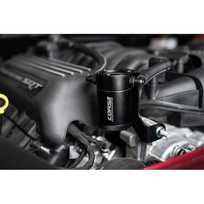 Corsa 2011-2023 Dodge Challenger/Charger 2018-2023 Dodge Durango 6.4L Aluminum Oil Catch Can