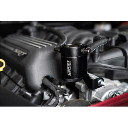 Corsa 2011-2023 Dodge Challenger/Charger 2018-2023 Dodge Durango 6.4L Aluminum Oil Catch Can