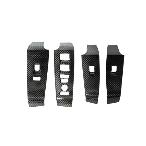 OLM LE Carbon Fiber Window Switch Panel Covers (Set of 4) - 2022 Honda Civic Type R