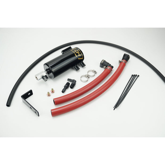 Alfa Romeo Giulia 2.0L Oil Catch Can kit available at Damond Motorsports