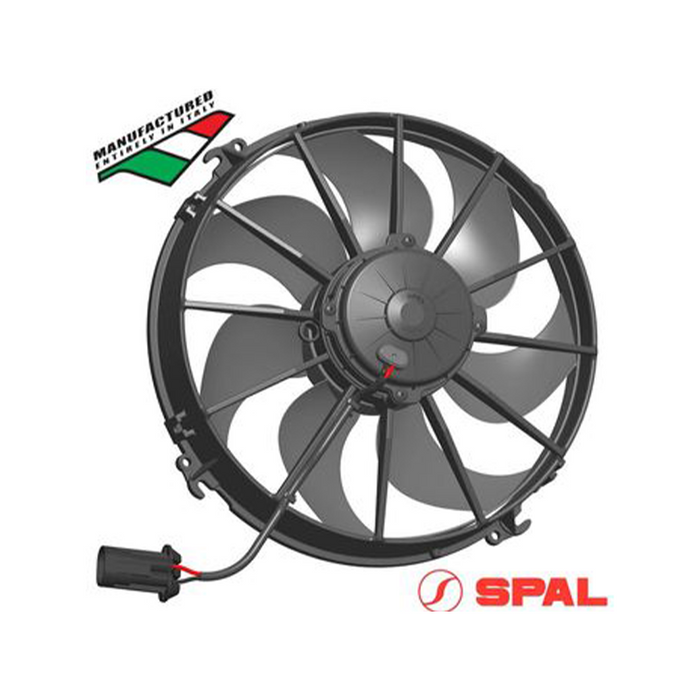 SPAL Thermo Puller Fan - 12" Skew 12V - 1451 CFM - 12.8Amps