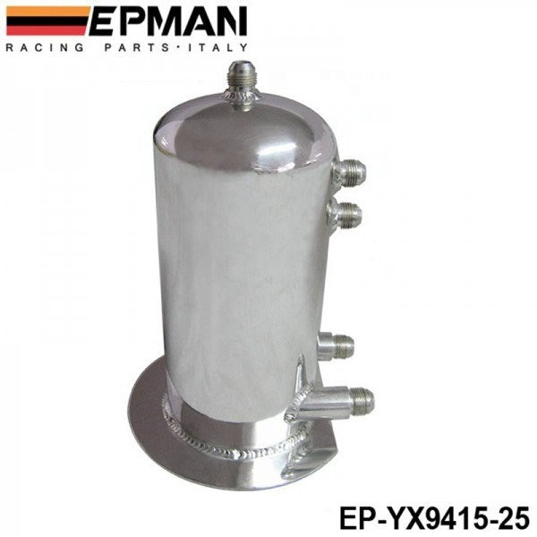 EPMAN Aluminum 2.5 LITER TWIN DOME FUEL SWIRL POT SURGE TANK