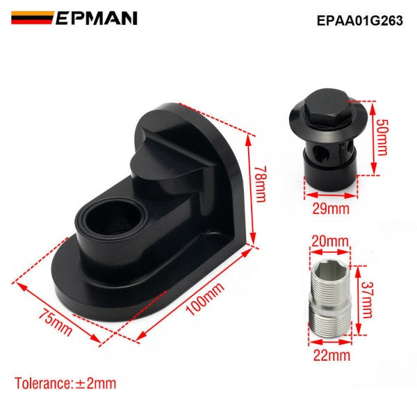 EPMAN Oil Filter Relocation Adapter Kit For Honda B/D/H/F/K Series -
