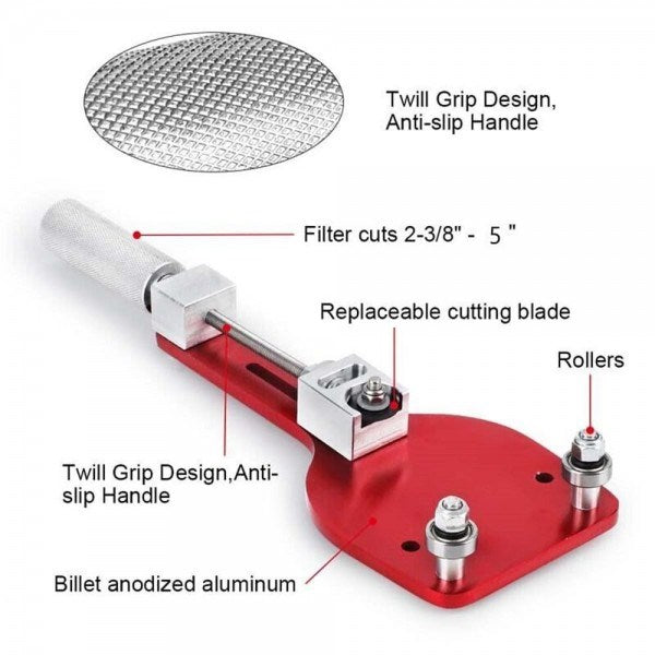 EPMAN Oil Filter Cutting Tool Cutting Range From 2-3/8 to 5"