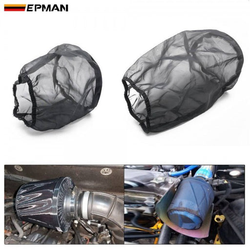 EPMAN Universal Protective Cover Water Oil and Dust Proof for High Flow Air Intake Filters - Black