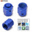 EPMAN Aluminum Adapter Female Flare End Cap Fitting Blue AN6 AN8 AN10