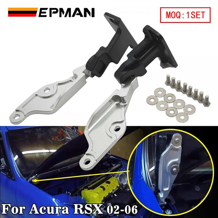EPMAN Billet Aluminum Quick Hood Hinge Release Latch For Honda DC5