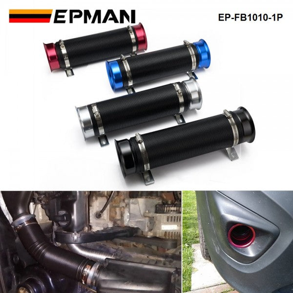 EPMAN Universal 76mm Air Intake Induction Kit - Flexible Pipe 100CM