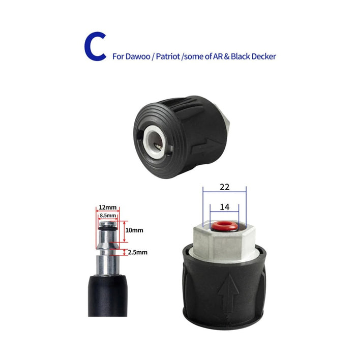 Motomuck Pressure Washer High Pressure Hose Adapter