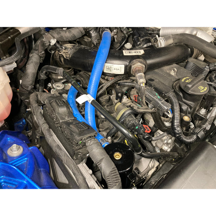 Alfa Romeo Giulia 2.0L Oil Catch Can kit available at Damond Motorsports