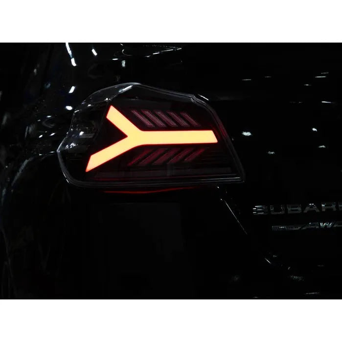 OLM Y-Spec LED Taillights (Clear Lens White Optic) - 2015-2021 WRX / STI