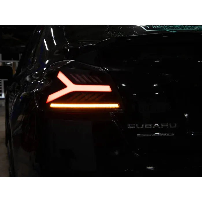 OLM Y-Spec LED Taillights (Smoke Lens Red Optic) - 2015-2021 WRX / STI