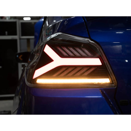 OLM Y-Spec LED Taillights (Smoke Lens White Optic) - 2015-2021 WRX / STI