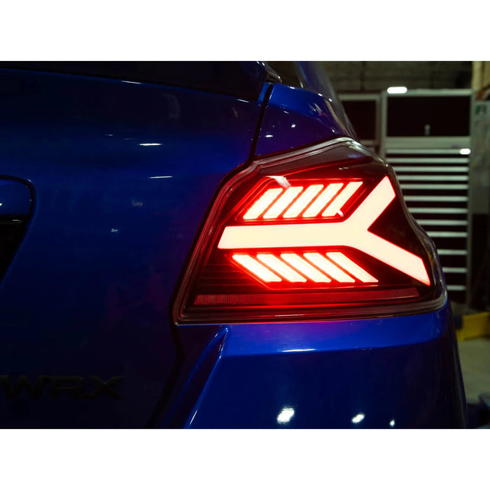 OLM Y-Spec LED Taillights (Smoke Lens White Optic) - 2015-2021 WRX / STI
