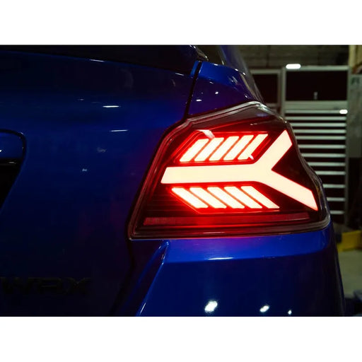 OLM Y-Spec LED Taillights (Clear Lens White Optic) - 2015-2021 WRX / STI