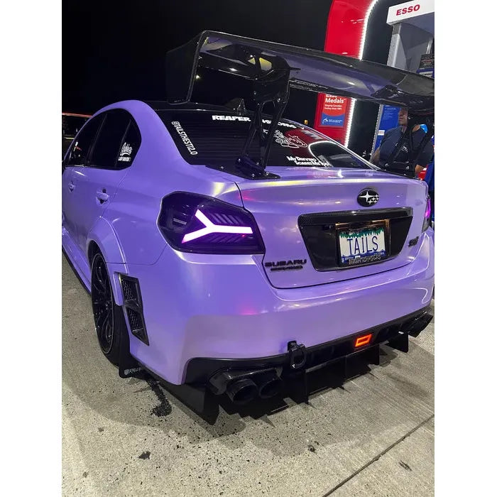OLM Y-Spec LED Taillights (Smoke Lens White Optic w/RGB) - 2015-2021 WRX / STI