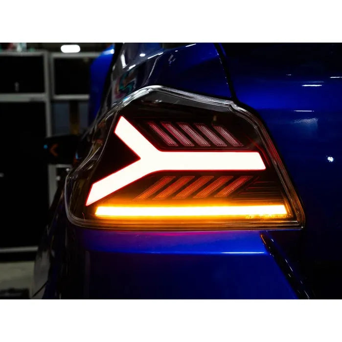 OLM Y-Spec LED Taillights (Clear Lens Red Optic) - 2015-2021 WRX / STI