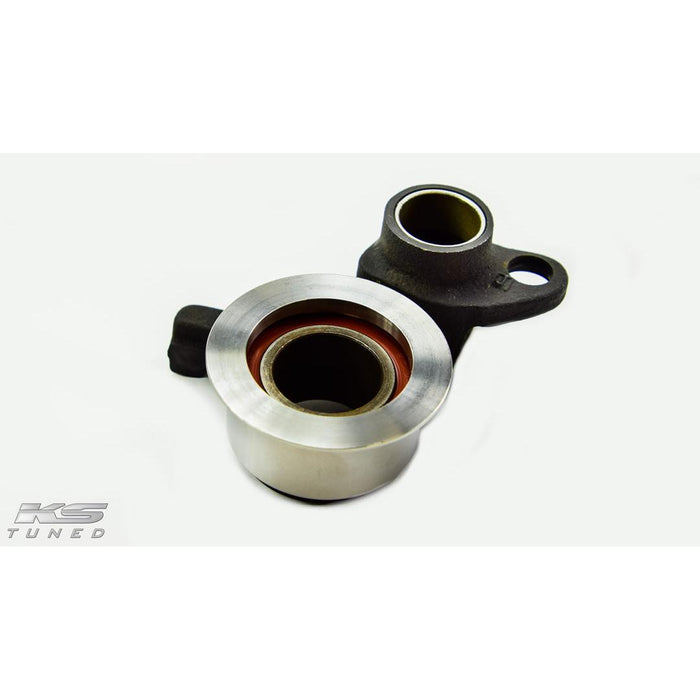 KS Tuned H22 Tensioner Pulley with Walk Blocker Installed