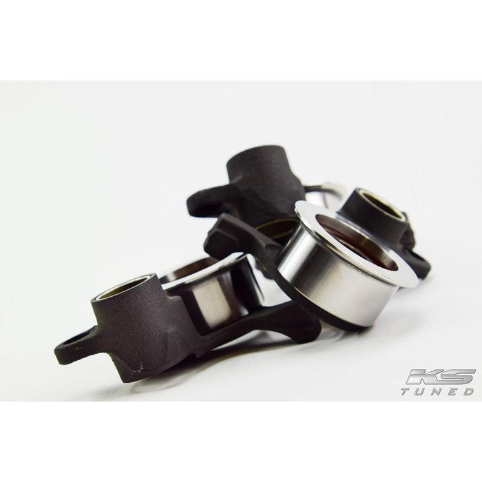 KS Tuned H22 Tensioner Pulley with Walk Blocker Installed