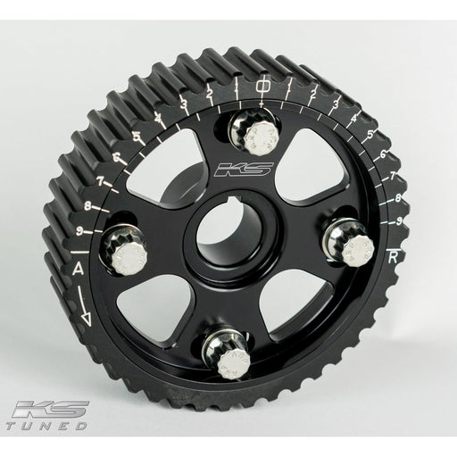 KS Tuned H22/F20B/H23 VTEC Cam Gears, Signature Black Anodized Finish
