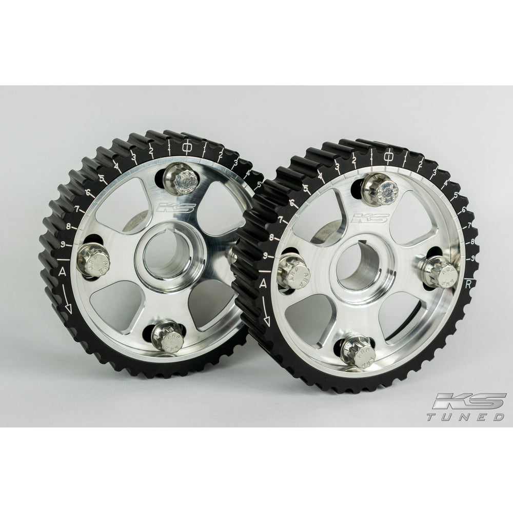 KS Tuned H22/F20B/H23 VTEC Cam Gears, Limited Edition Raw Billet Finish