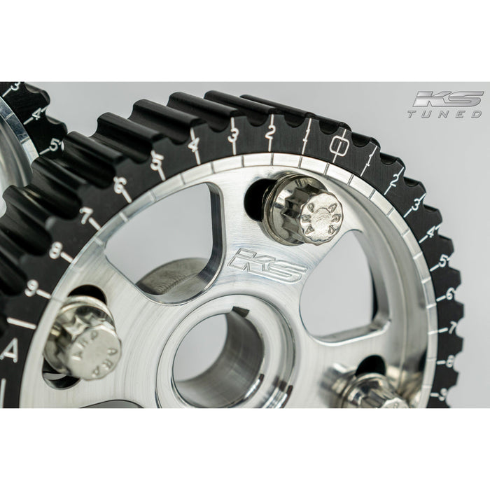 KS Tuned H22/F20B/H23 VTEC Cam Gears, Limited Edition Raw Billet Finish