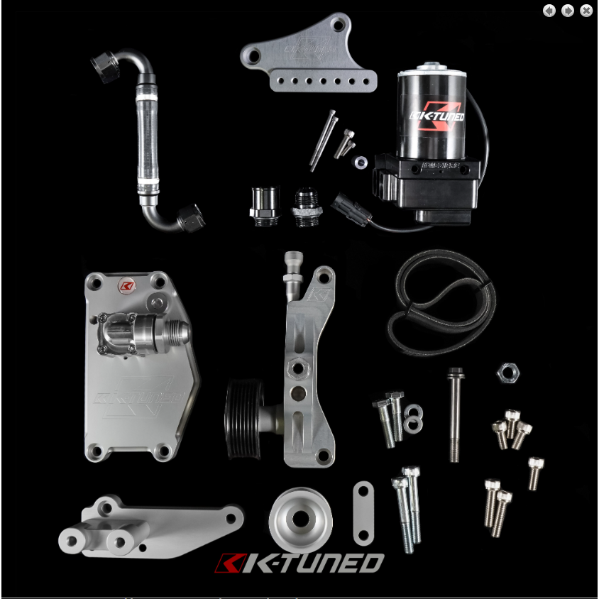 K-Tuned K Series Alternator Water Plate Kit (w/ electric water pump)