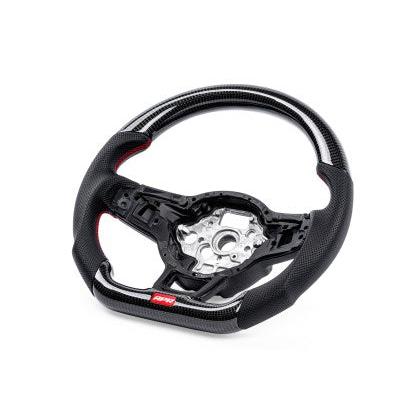 APR 15-26 Volkswagen Golf R/GTI/Jetta (MK7) Carbon Fiber/Red Stitch Steering Wheel (For Paddles)
