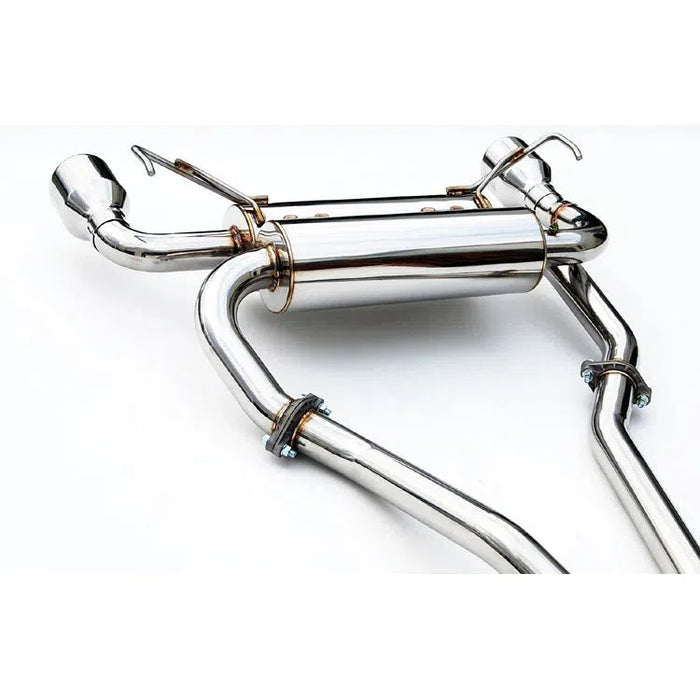 Scratch and Dent - Invidia Gemini Rolled SS Tip Cat back Exhaust Nissan 350Z 03-08 FX35 03-05 FX45 2/4WD Gemini Rolled Stainless Steel Tip Cat-back Exhaust