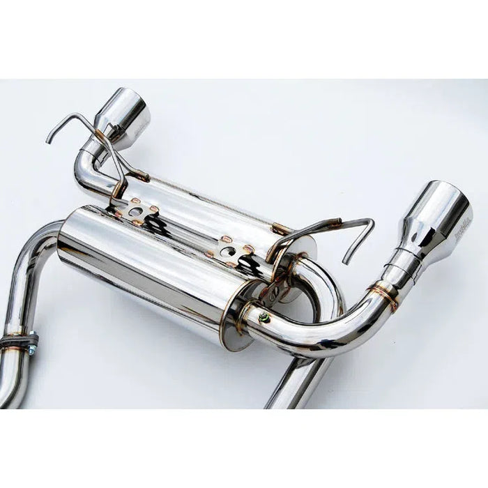 Scratch and Dent - Invidia Gemini Rolled SS Tip Cat back Exhaust Nissan 350Z 03-08 FX35 03-05 FX45 2/4WD Gemini Rolled Stainless Steel Tip Cat-back Exhaust