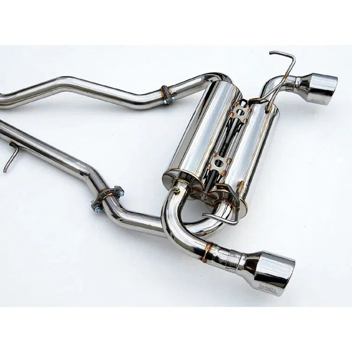 Scratch and Dent - Invidia Gemini Rolled SS Tip Cat back Exhaust Nissan 350Z 03-08 FX35 03-05 FX45 2/4WD Gemini Rolled Stainless Steel Tip Cat-back Exhaust