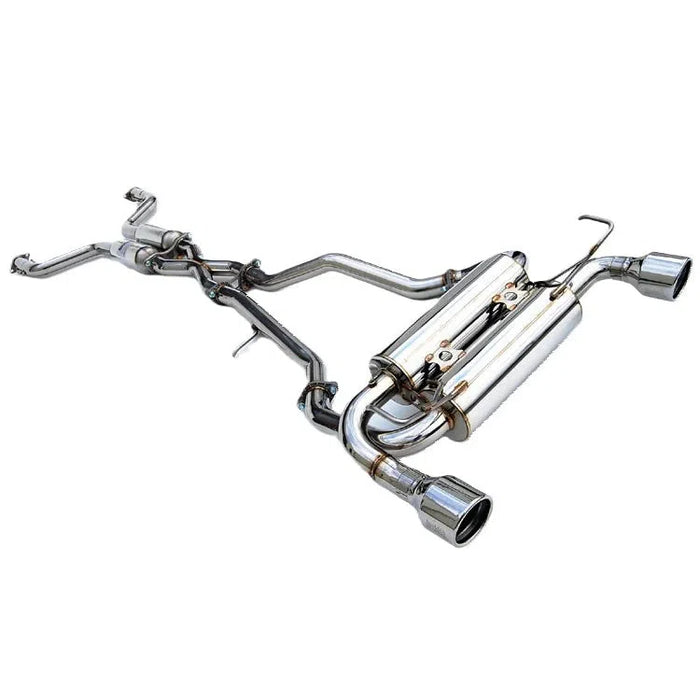 Scratch and Dent - Invidia Gemini Rolled SS Tip Cat back Exhaust Nissan 350Z 03-08 FX35 03-05 FX45 2/4WD Gemini Rolled Stainless Steel Tip Cat-back Exhaust
