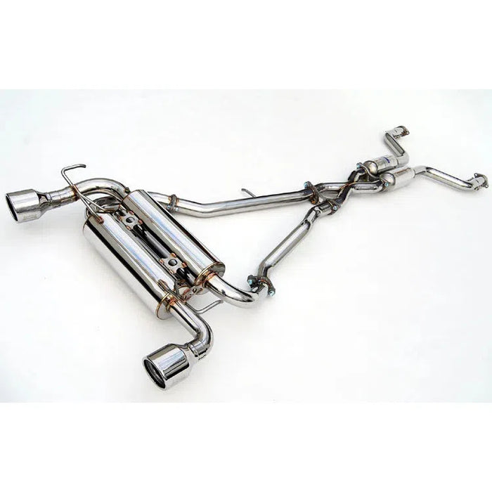 Scratch and Dent - Invidia Gemini Rolled SS Tip Cat back Exhaust Nissan 350Z 03-08 FX35 03-05 FX45 2/4WD Gemini Rolled Stainless Steel Tip Cat-back Exhaust