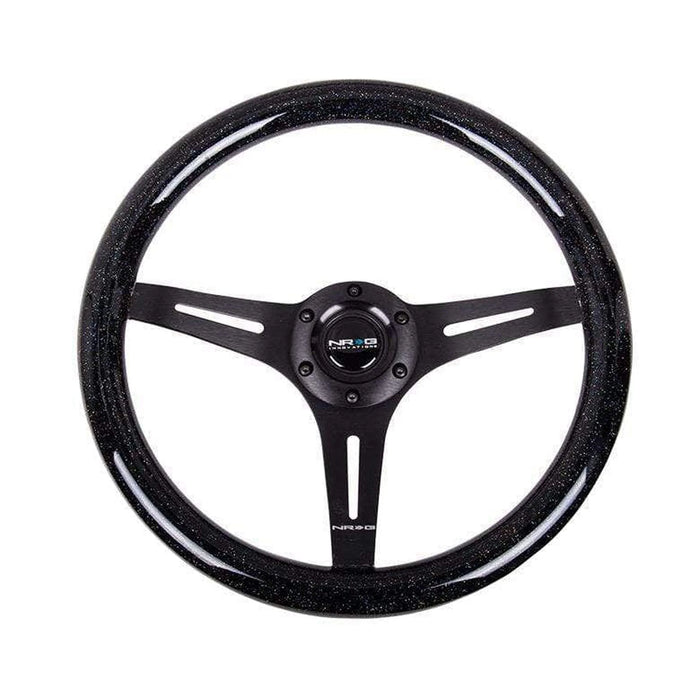 NRG Innovations 350mm 1.5" Deep Dish Wood Grain Steering Wheel