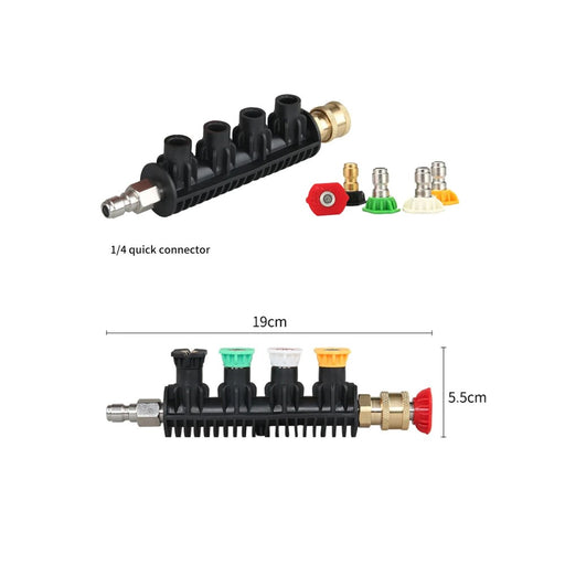 Motomuck  Pressure Washer Spray Nozzle Tips with extension holder - quick connect