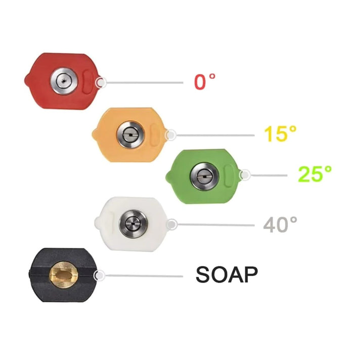 Motomuck  Pressure Washer Spray Nozzle Tips with extension holder - quick connect