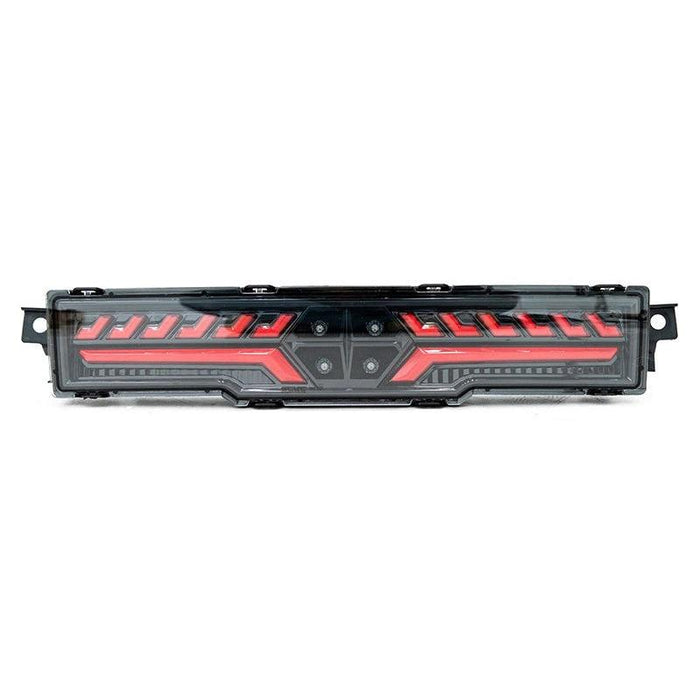 OLM V2 F1 Rear Fog Light (Clear Lens Black Base Red Bar) - 2022 BRZ GR86
