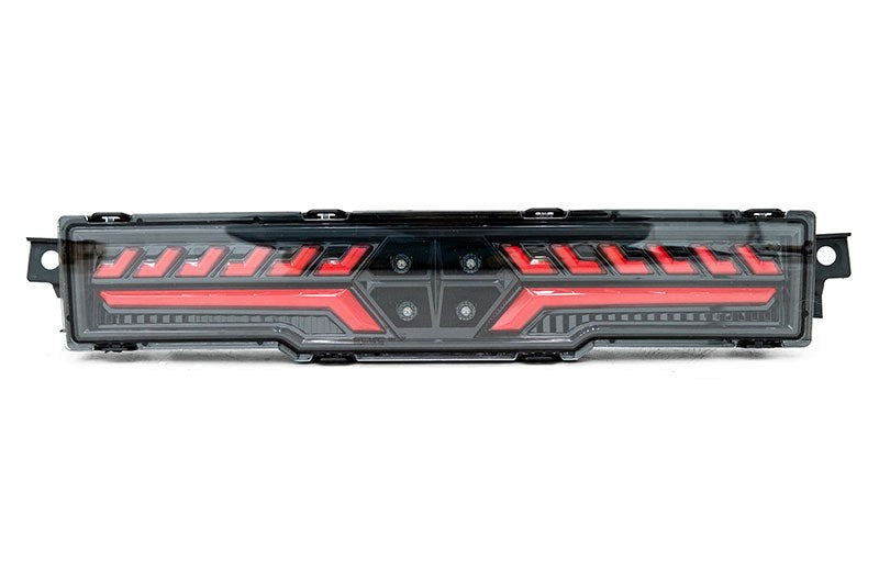 OLM V2 F1 Rear Fog Light (Clear Lens Black Base Red Bar) - 2022 BRZ GR86