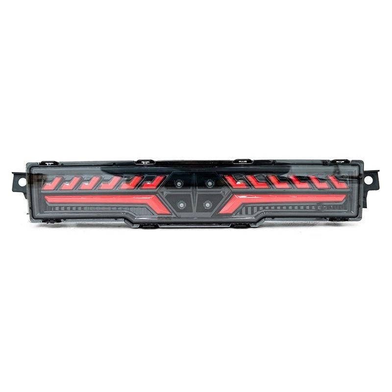 OLM V2 F1 Rear Fog Light (Clear Lens Black Base Red Bar) - 2022 BRZ GR86